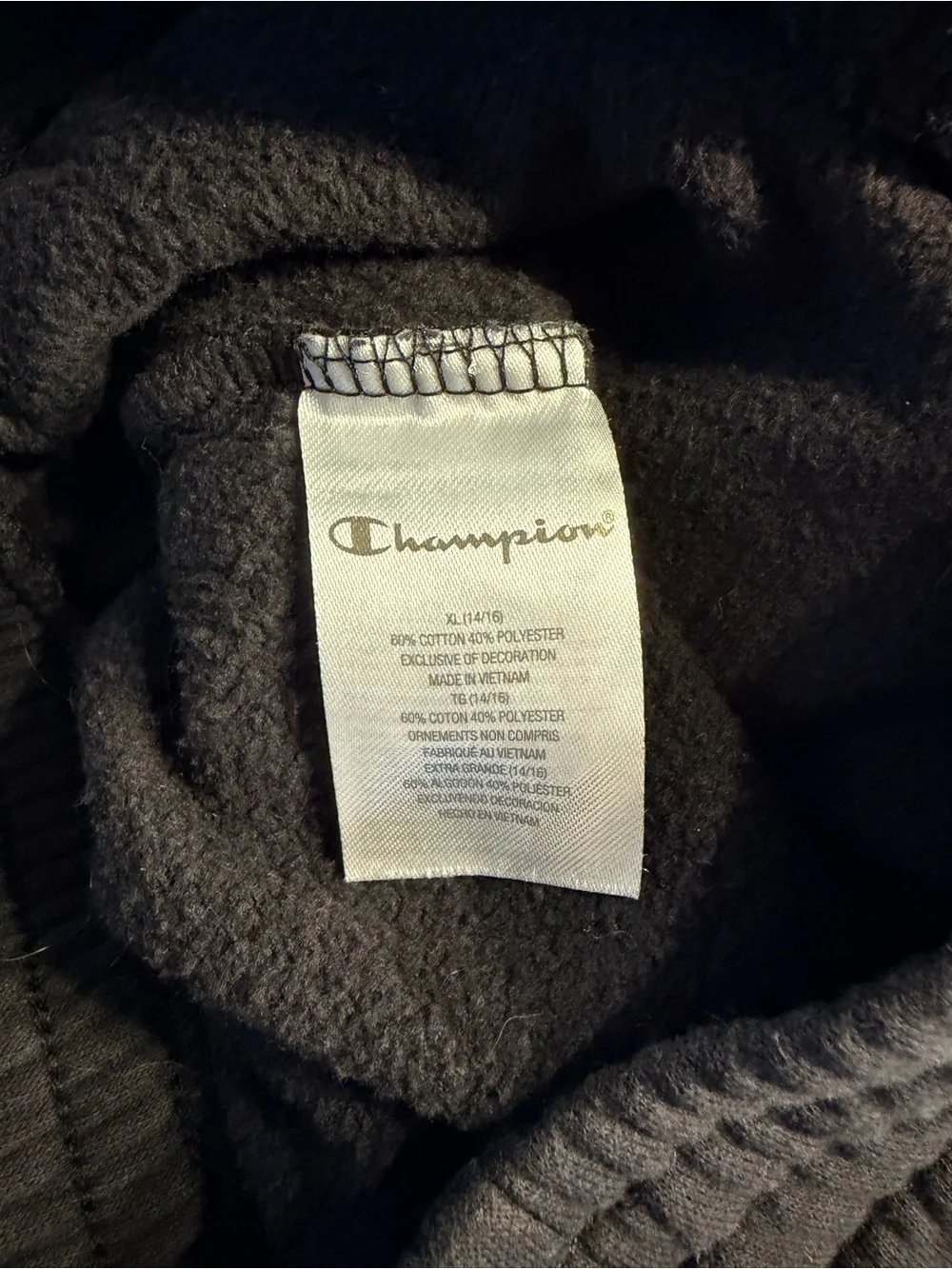 Bundle of 2 Pairs of Girls Sweatpants, Gray Art Class, Black Champion, Sz 14/16